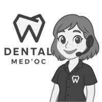 Céline, assistante virtuelle Dental Méd'oc répond à tous vos appeles et nous transmet vos messages